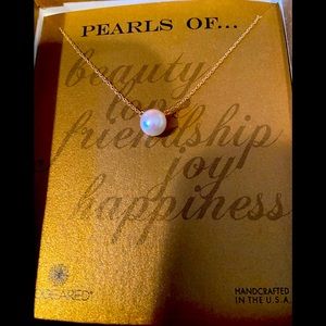 Dogeared single pearl necklace